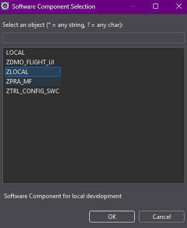 Eclipse Software Component Selection