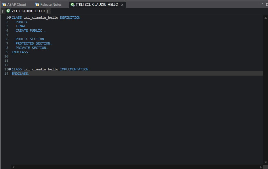 Eclipse Package Selection ZLOCAL Subpackage